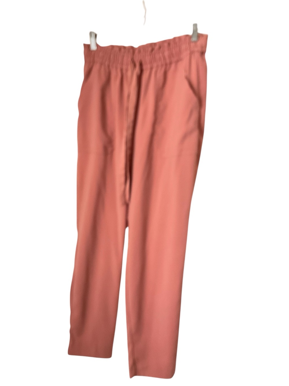 Zara Elastic Waist Coral Pants Sz S